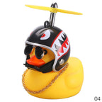 Car Duck with Helmet – Dashboard Rubber Duck
