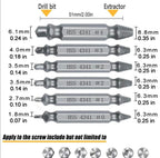 GripOut Screw Extractor Set
