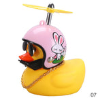 Car Duck with Helmet – Dashboard Rubber Duck