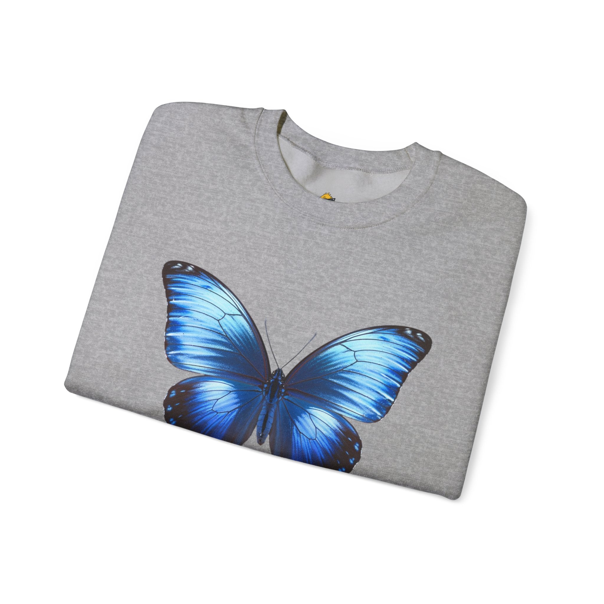 Butterfly Sweatshirt - Blue Neon Design