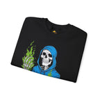 Green Flame Hoodie - Crewneck Sweatshirt