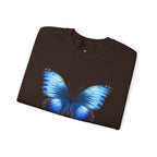 Butterfly Sweatshirt - Blue Neon Design