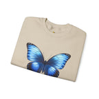 Butterfly Sweatshirt - Blue Neon Design