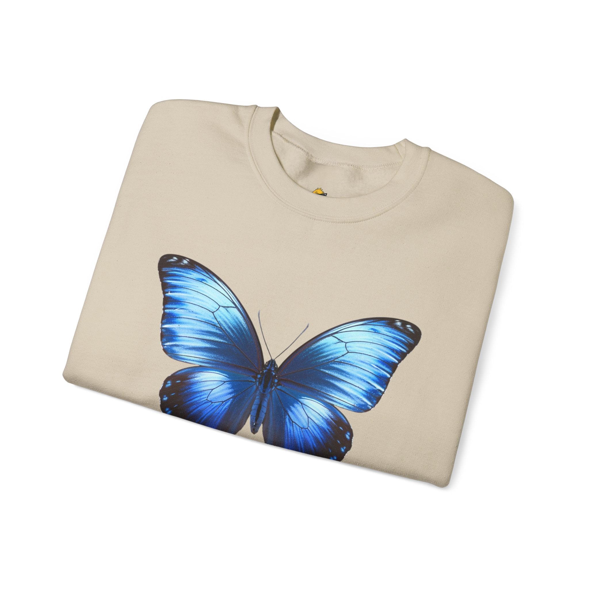 Butterfly Sweatshirt - Blue Neon Design