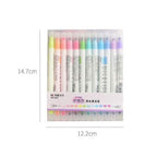 12-Piece: Cute Double Head Fluorescent Pen Highlighters Set