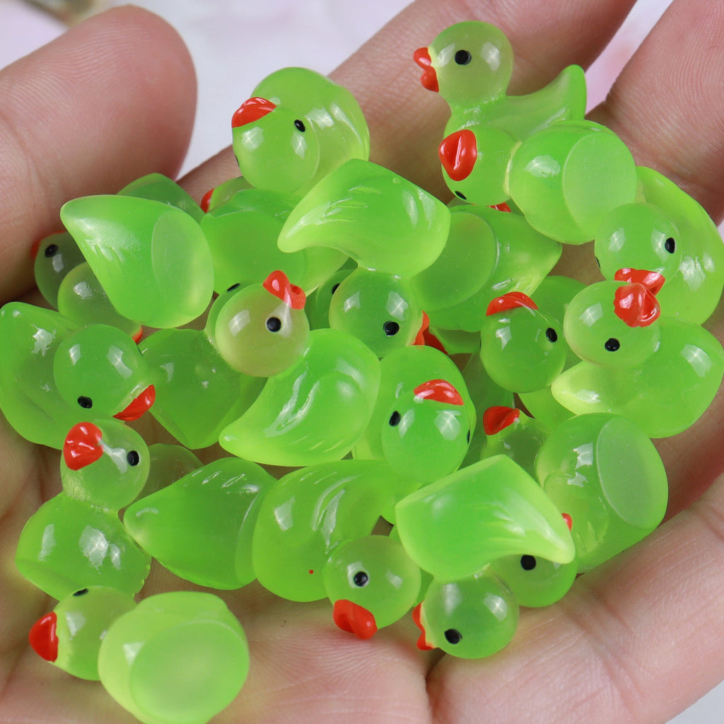 Glowing Cartoon Duck Car Ornament and Keychain