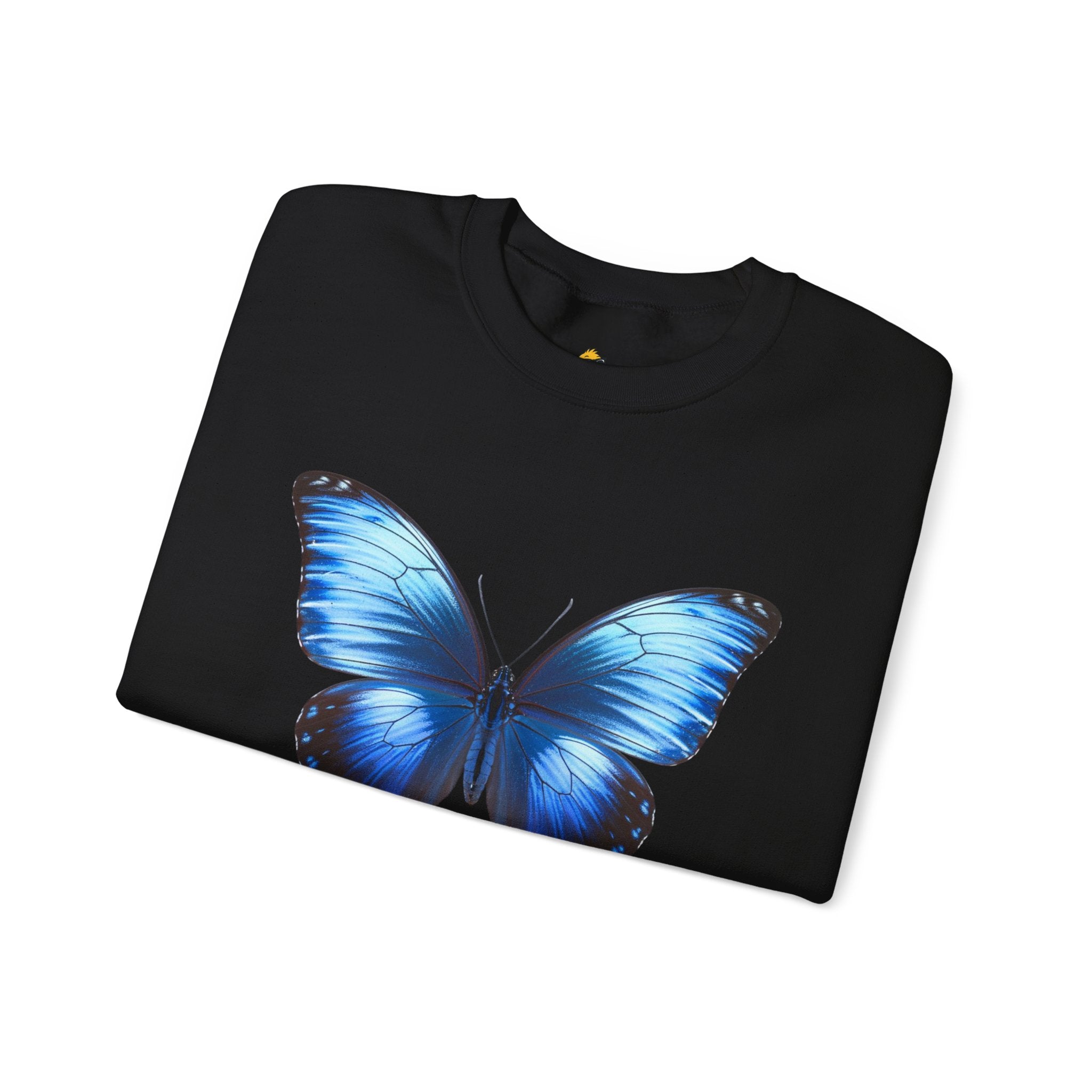 Butterfly Sweatshirt - Blue Neon Design