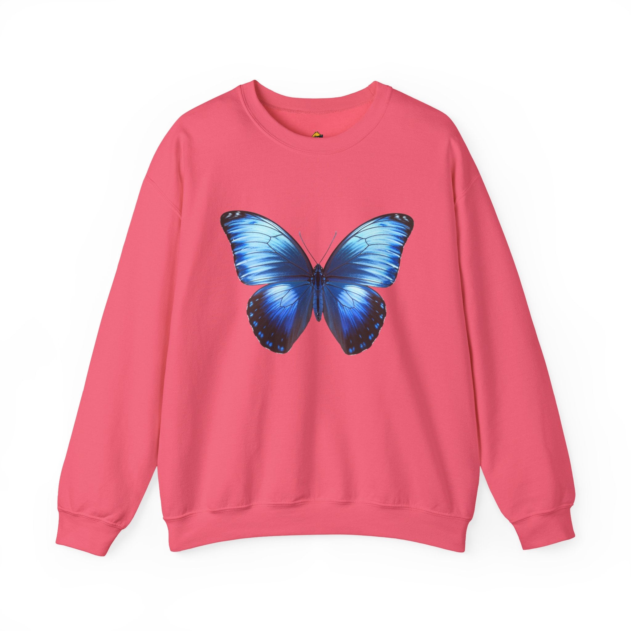 Butterfly Sweatshirt - Blue Neon Design