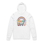 MAMA Rainbows and Butterflies - Long Sleeve Hoodie Tee