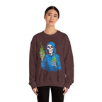 Green Flame Hoodie - Crewneck Sweatshirt