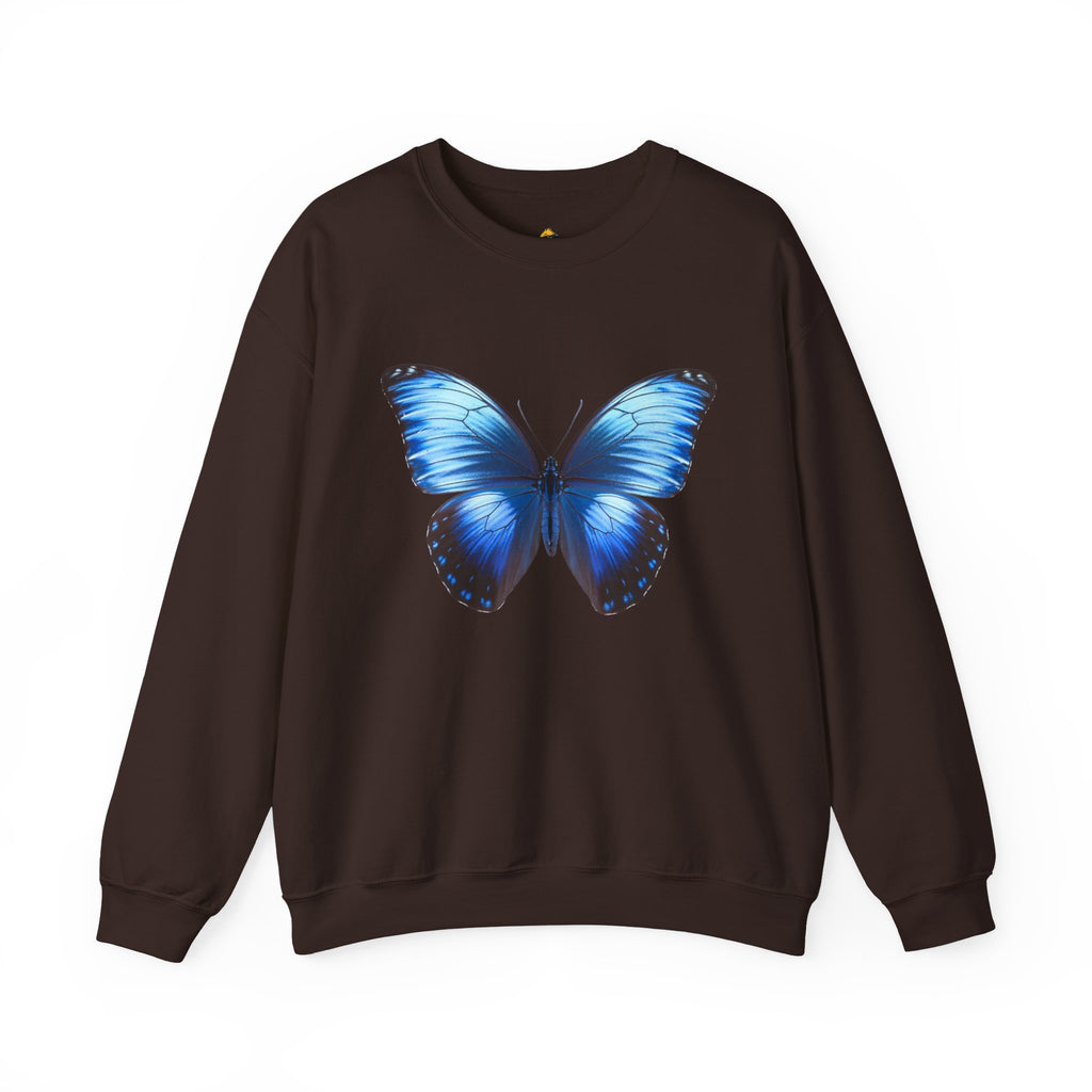 Butterfly Sweatshirt - Blue Neon Design