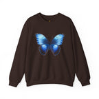 Butterfly Sweatshirt - Blue Neon Design