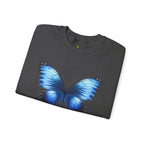 Butterfly Sweatshirt - Blue Neon Design