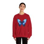 Butterfly Sweatshirt - Blue Neon Design