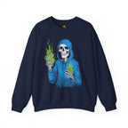 Green Flame Hoodie - Crewneck Sweatshirt
