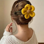 2-Pack: Gorgeous Plush Flower Hairpin