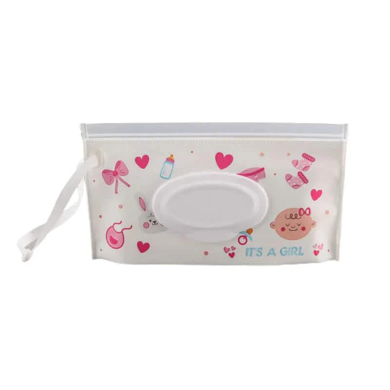 2-Pack: Reusable Wet Wipe Pouch