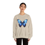 Butterfly Sweatshirt - Blue Neon Design
