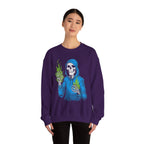 Green Flame Hoodie - Crewneck Sweatshirt