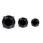 3-Pairs: Elements of Love Crystal Stud Earrings