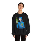 Green Flame Hoodie - Crewneck Sweatshirt