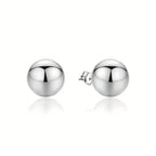 Stainless Steel Hypoallergenic Ball Shaped Stud Earrings