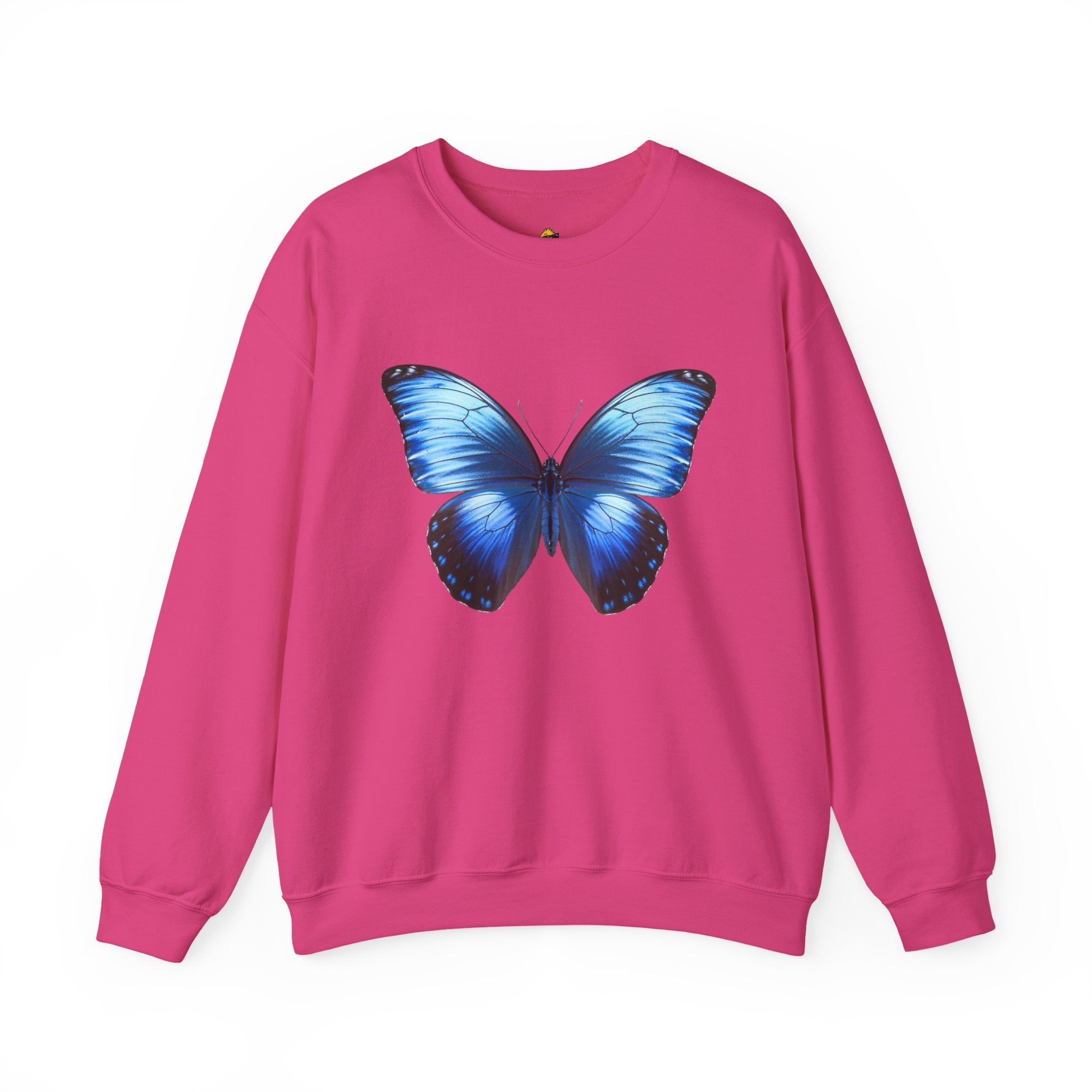 Butterfly Sweatshirt - Blue Neon Design