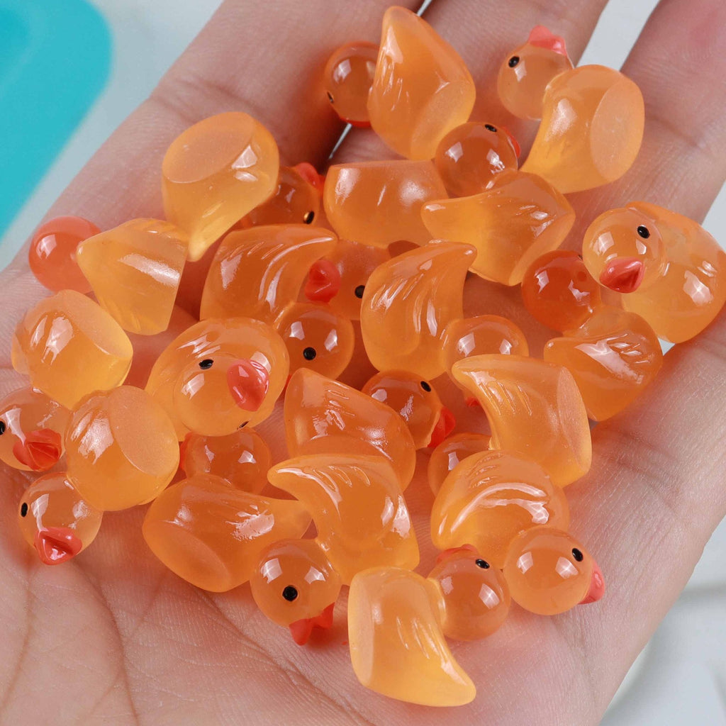 Glowing Cartoon Duck Car Ornament and Keychain