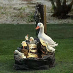 Solar Duck Garden Fountain with LED