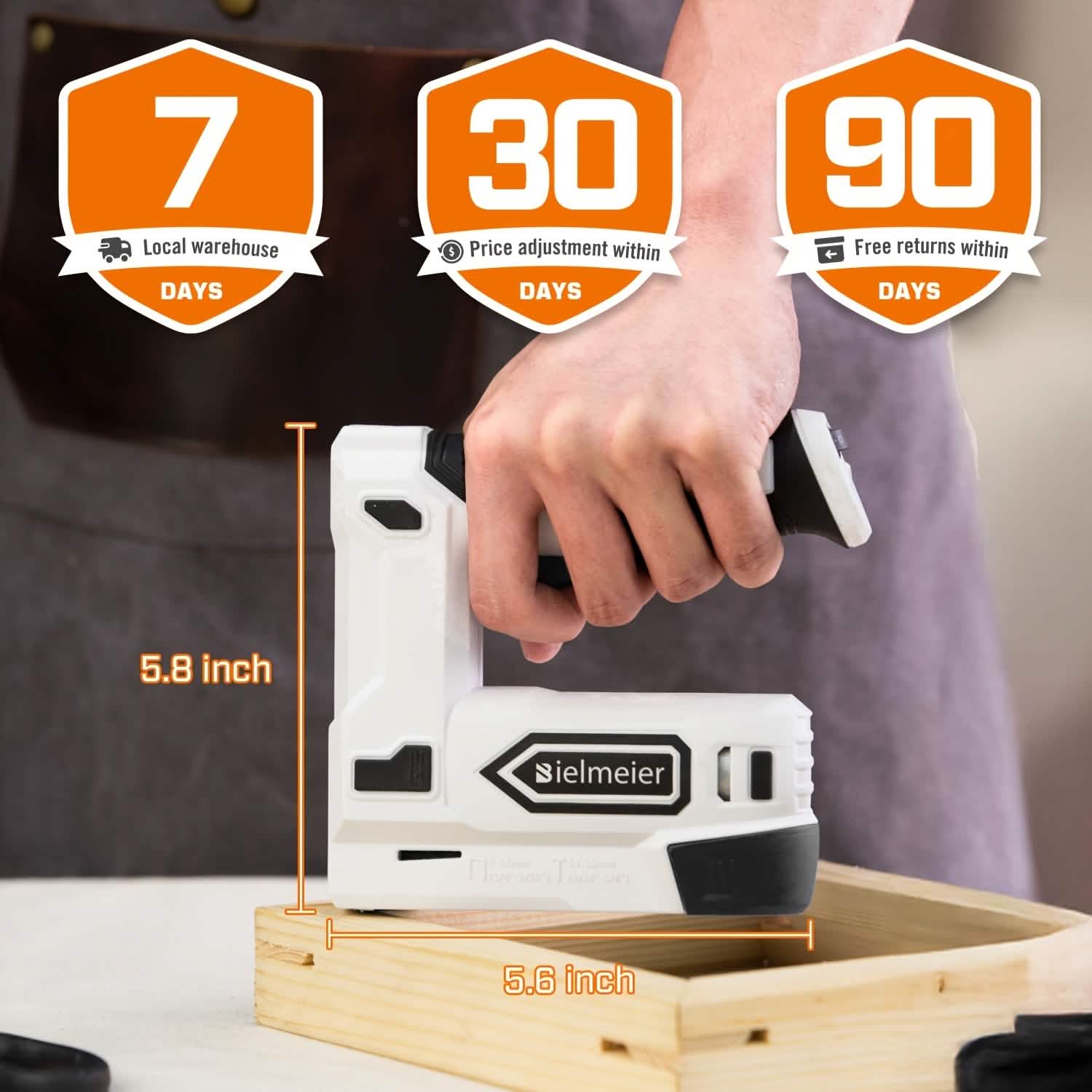 Bielmeier 20V Cordless 2-in-1 Stapler & Brad Nailer