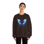 Butterfly Sweatshirt - Blue Neon Design