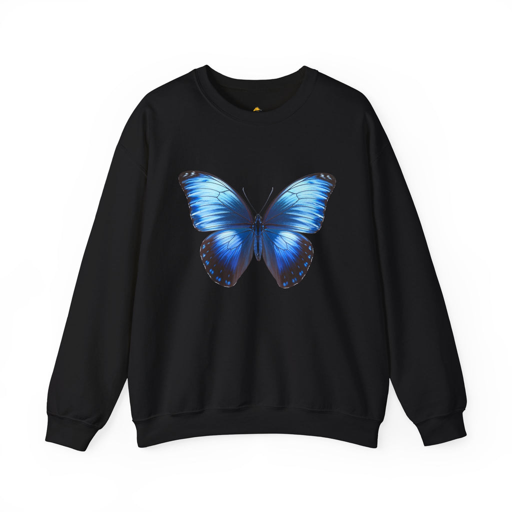 Butterfly Sweatshirt - Blue Neon Design