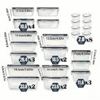 48-Piece Food Storage Container Set – Stackable, Microwave Safe, BPA Free