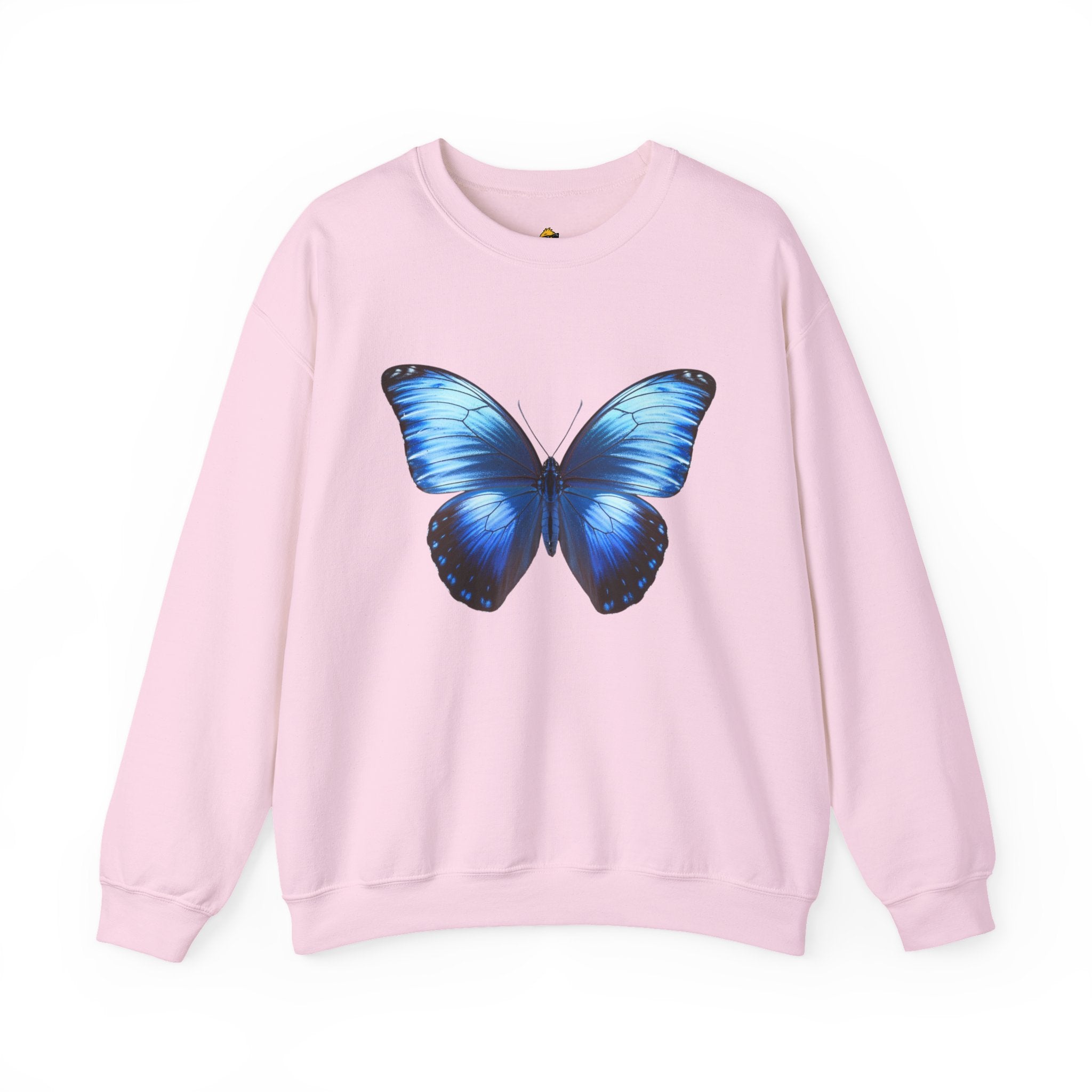 Butterfly Sweatshirt - Blue Neon Design
