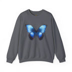 Butterfly Sweatshirt - Blue Neon Design