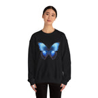 Butterfly Sweatshirt - Blue Neon Design