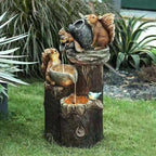Solar Duck Garden Fountain with LED