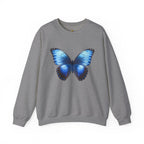 Butterfly Sweatshirt - Blue Neon Design