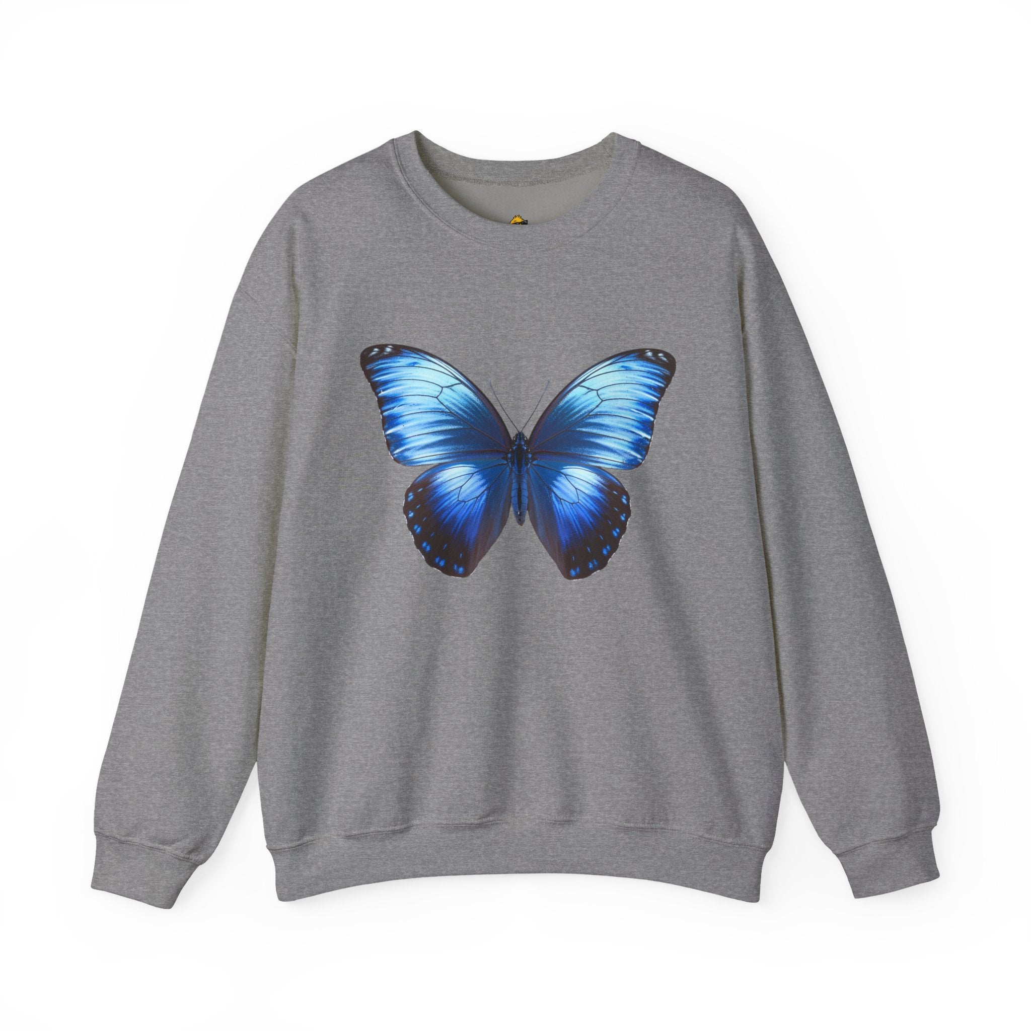 Butterfly Sweatshirt - Blue Neon Design