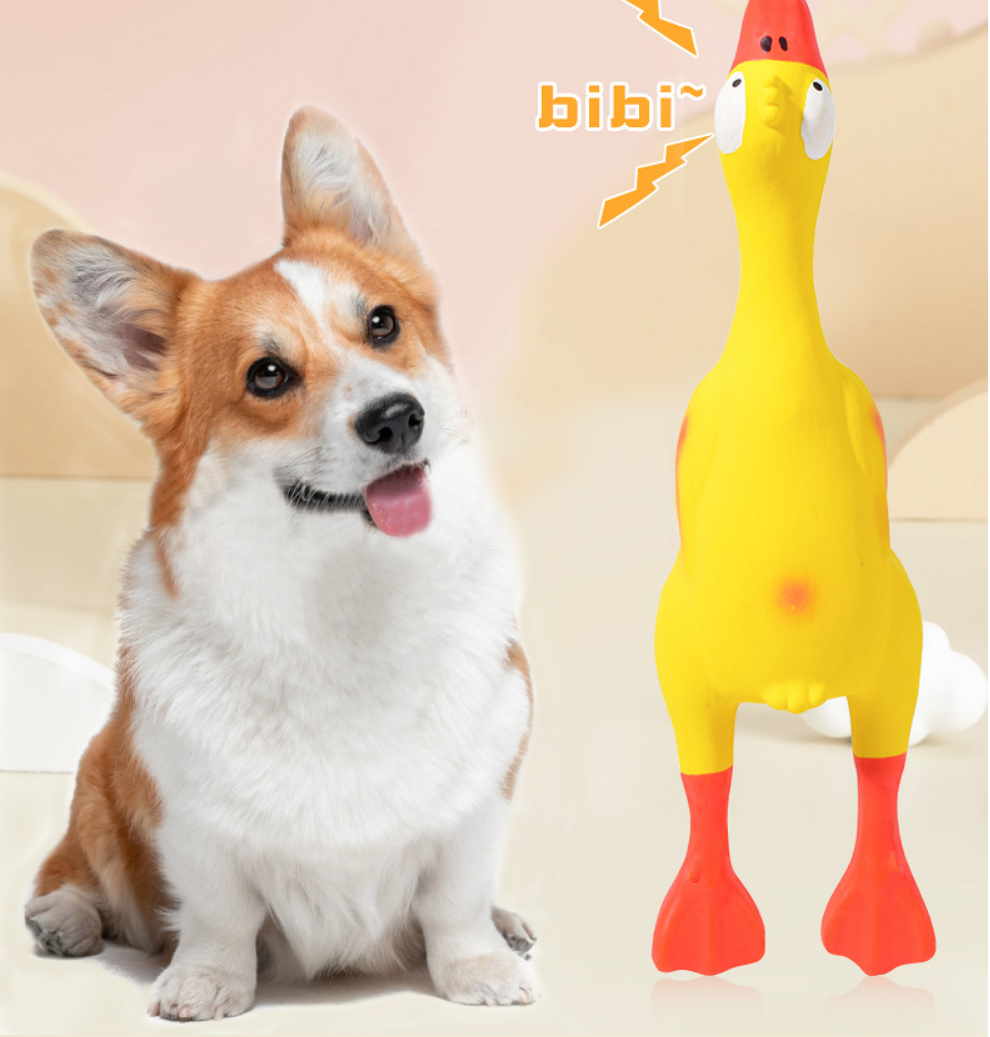 Latex Squeaky Duck Dog Toy