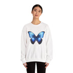 Butterfly Sweatshirt - Blue Neon Design