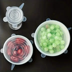 6-Pieces: Reusable Durable Food Storage Bowl Lids