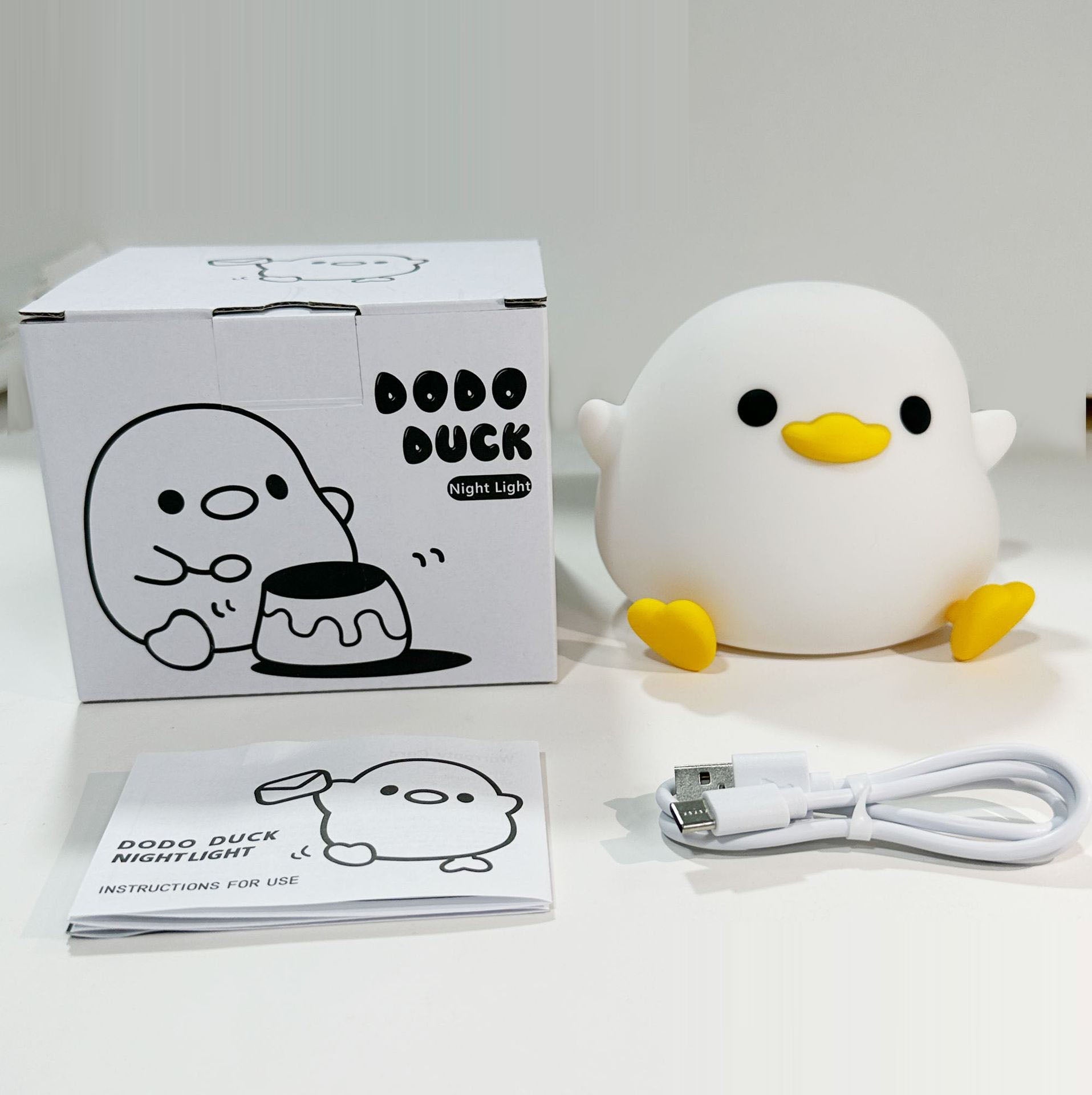 Duck Silicone Night Light - Rechargeable, Dimmable