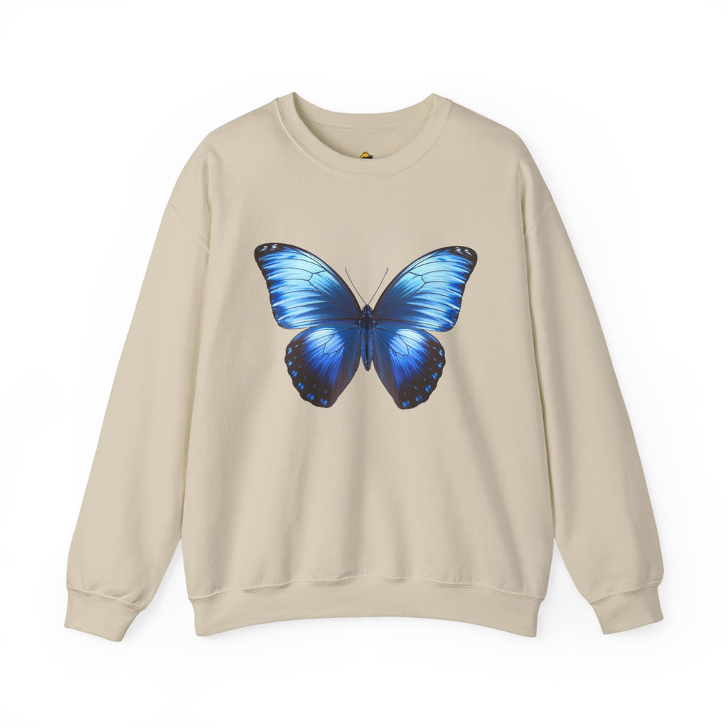 Butterfly Sweatshirt - Blue Neon Design