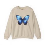Butterfly Sweatshirt - Blue Neon Design