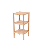 3-Tier Birch Bathroom Shelf, Narrow Shelving Unit, Multifunctional Storage Rack, Corner Rack, for Kitchen, Living Room