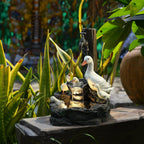 Solar Duck Garden Fountain with LED