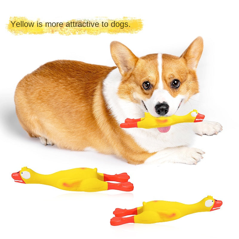 Latex Squeaky Duck Dog Toy