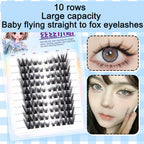 Sunflower Comics Pure Desire Eyelash Simulation Natural Thickening Large Segmented Trilogy False Eyelash Laziness