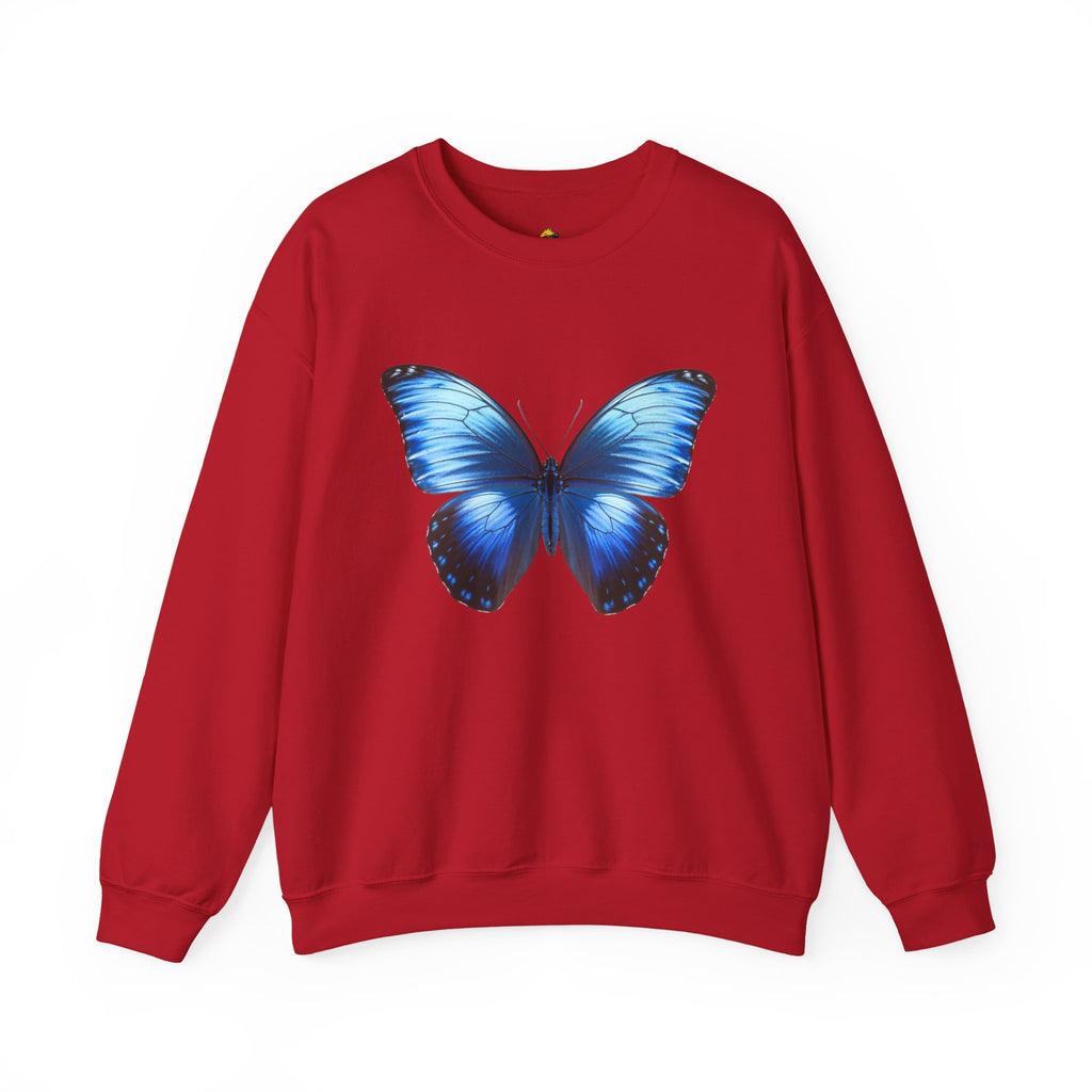 Butterfly Sweatshirt - Blue Neon Design